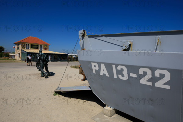 france, region Normandie, Manche, cotentin, plages du debarquement, Sainte-Marie du Mont,  Utah Beach,