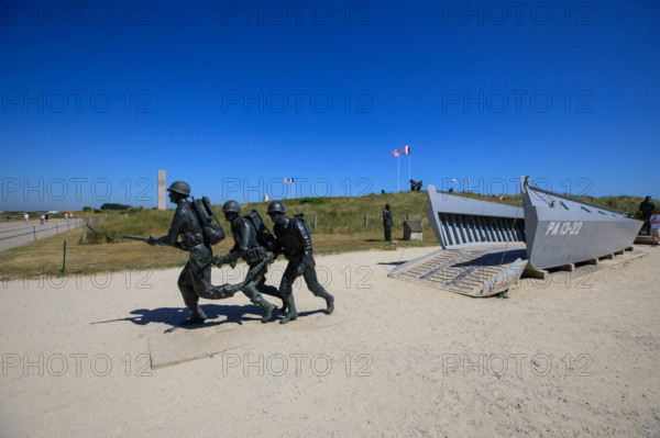 france, region Normandie, Manche, cotentin, plages du debarquement, Sainte-Marie du Mont,  Utah Beach,
