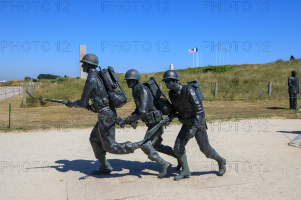 france, region Normandie, Manche, cotentin, plages du debarquement, Sainte-Marie du Mont,  Utah Beach,