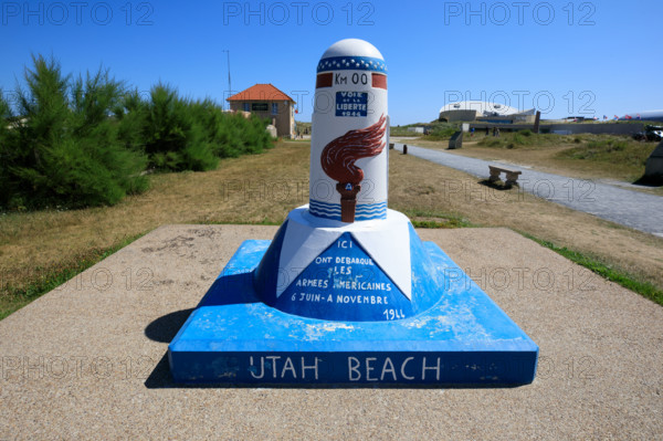 france, region Normandie, Manche, cotentin, plages du debarquement, Sainte-Marie du Mont,  Utah Beach,