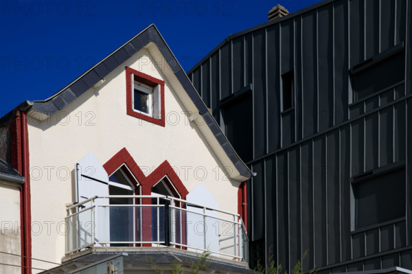 france, region Normandie, Manche, cotentin, Agon coutainville,  plage, promenade de Chausey,