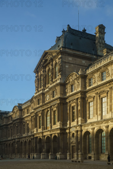 France, région Ile de France, Paris 1e arrondissement, musee du Louvre, la cour carrée,