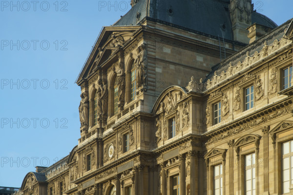 France, région Ile de France, Paris 1e arrondissement, musee du Louvre, la cour carrée,