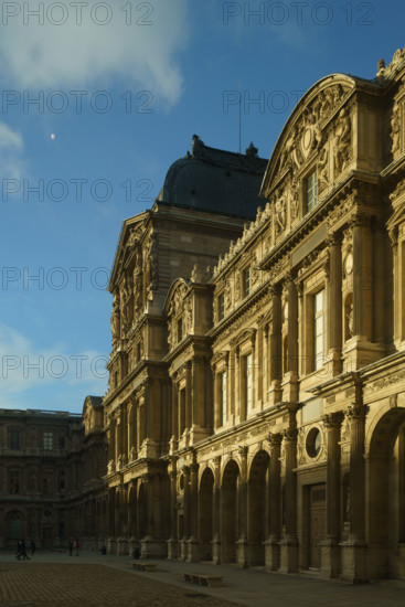 France, région Ile de France, Paris 1e arrondissement, musee du Louvre, la cour carrée,