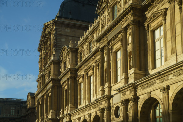 France, région Ile de France, Paris 1e arrondissement, musee du Louvre, la cour carrée,