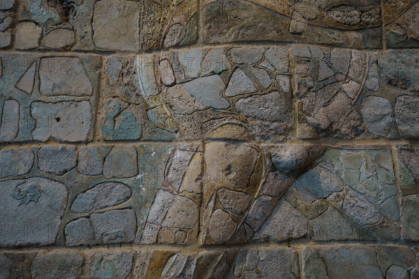 france, région Ile de France, Paris 1e arrondissement, musee du Louvre, antiquités orientales, decor du palais du roi Darius 1er, archers