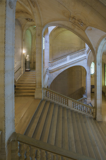 France, région Ile de France, Paris 1e arrondissement, musee du Louvre, escalier Le Fuel,