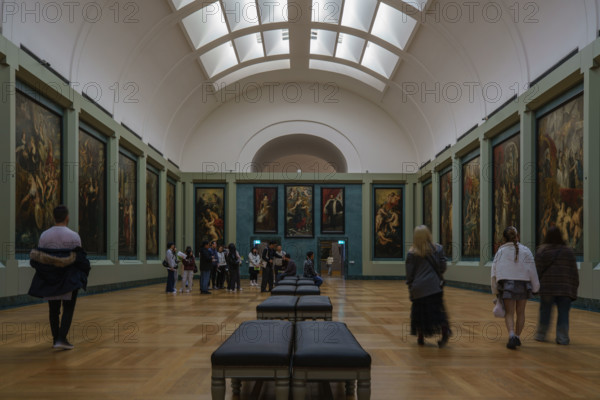 France, région Ile de France, Paris 1e arrondissement, musee du Louvre, galerie Medicis tableaux Rubens,