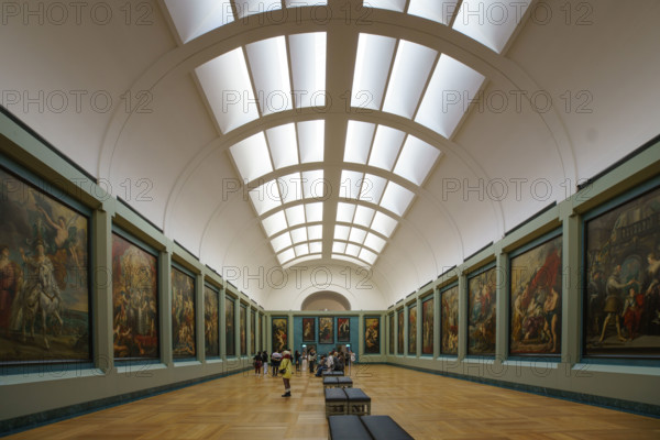 France, région Ile de France, Paris 1e arrondissement, musee du Louvre, galerie Medicis tableaux Rubens,