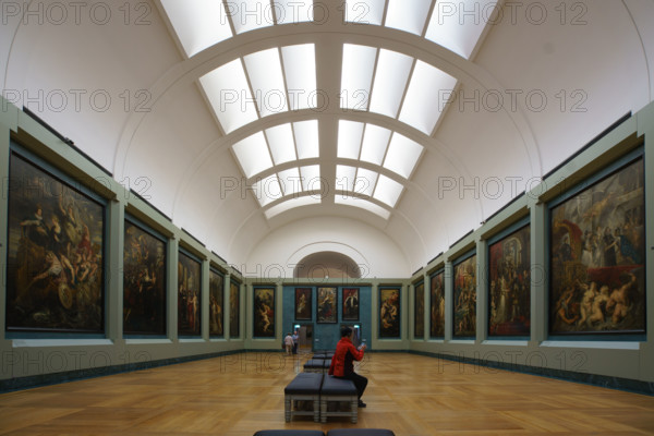 France, région Ile de France, Paris 1e arrondissement, musee du Louvre, galerie Medicis tableaux Rubens,