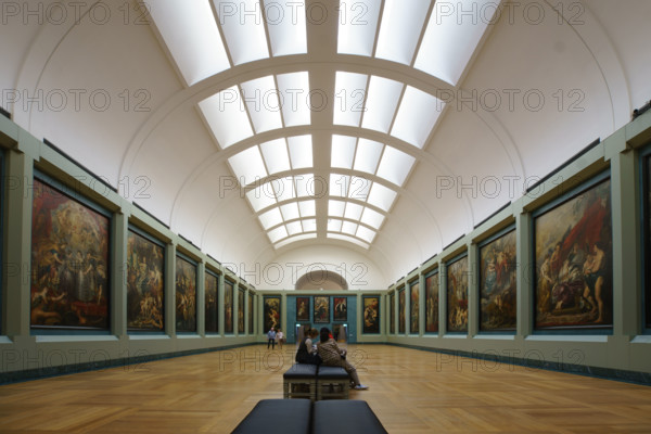 France, région Ile de France, Paris 1e arrondissement, musee du Louvre, galerie Medicis tableaux Rubens,