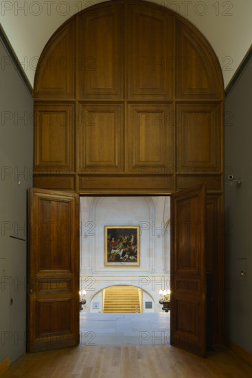 France, région Ile de France, Paris 1e arrondissement, musee du Louvre, escalier Le Fuel,