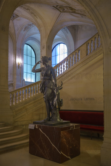 France, région Ile de France, Paris 1e arrondissement, musee du Louvre, escalier Le Fuel,