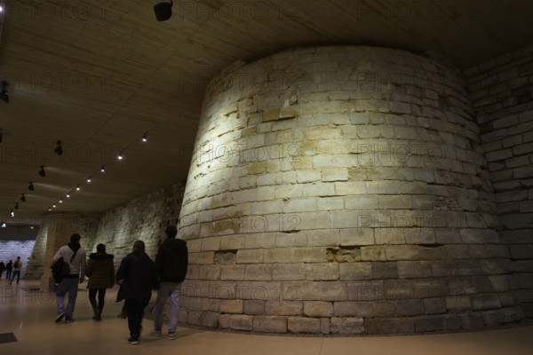 France, région Ile de France, Paris 1e arrondissement, musee du Louvre, le louvre médieval, fondations de philippe Auguste,