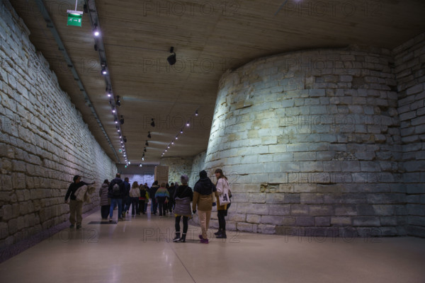 France, région Ile de France, Paris 1e arrondissement, musee du Louvre, le louvre médieval, fondations de philippe Auguste,