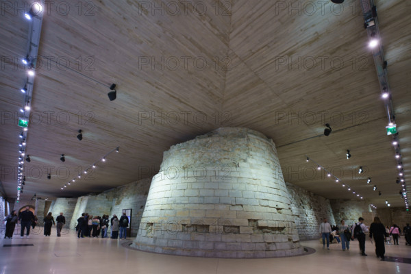 France, région Ile de France, Paris 1e arrondissement, musee du Louvre, le louvre médieval, fondations de philippe Auguste,