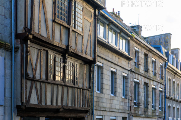 FRance, région Bretagne, Côtes d'Armor, lannion, habitat rue de Keriavily,