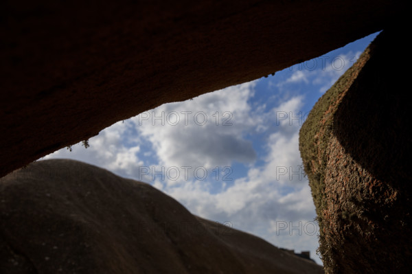france, région Bretagne, Côtes d'Armor, côte de granit rose, Trégastel,, presqu'ile Renote,