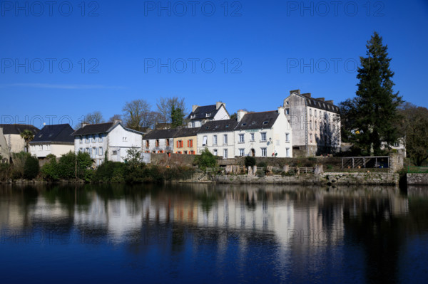 FRance, région Bretagne, Finistère, Huelgoat, les rochers, cahos de huelgoat, lac