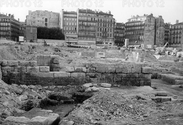 Ruins of Massilia Excavations of the place of the Stock Exchange