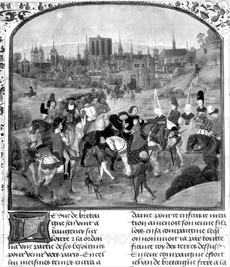 1386 - Venue à Paris du roi Louis II d'Anjou, encore enfant