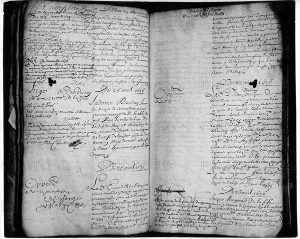 Record of arrest of the marchioness of Brinvilliers