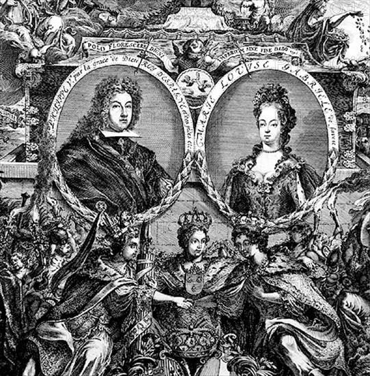 Philippe V, et son épouse Marie- Louise de Savoie
