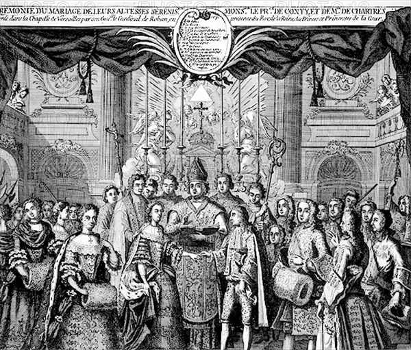 Marriage of Prince de Conti and Mademoiselle de Chartres