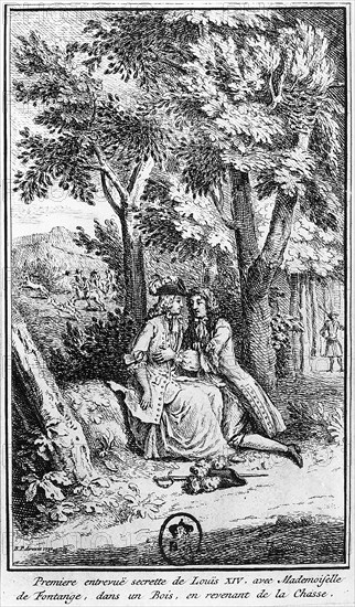 Rencontre de Louis XIV et de mademoiselle de Fontanges