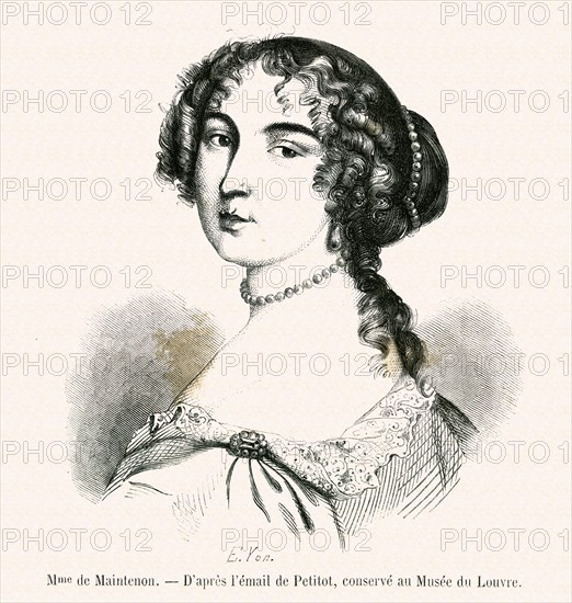 Madam de Maintenon (Francoise d' Aubigné) (1635-1719) -