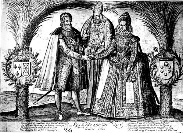 Mariage de Henri IV avec Marie de Médicis.