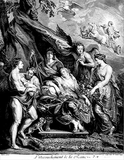 Allegorical birth of Louis XIII