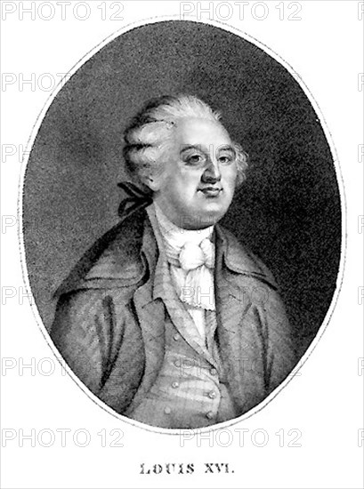 Louis XVI. portrait anonyme de l'époque révolutionnaire.