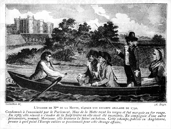 L'évasion de Madame de la Motte - Affaire du Collier (1785-1786) -