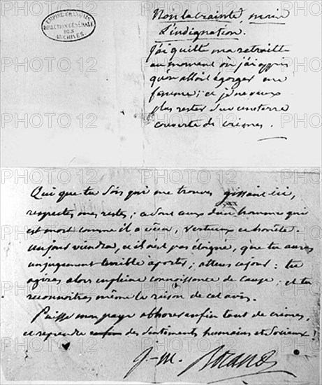 Letter from Roland de la Platière