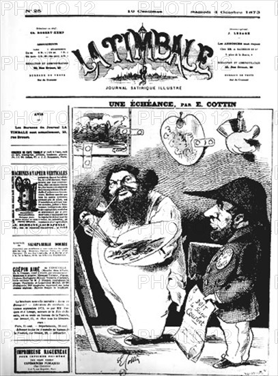 Caricature publiée en France en 1873,