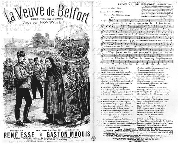 La Veuve de Belfort. Chanson patriotique. 1870