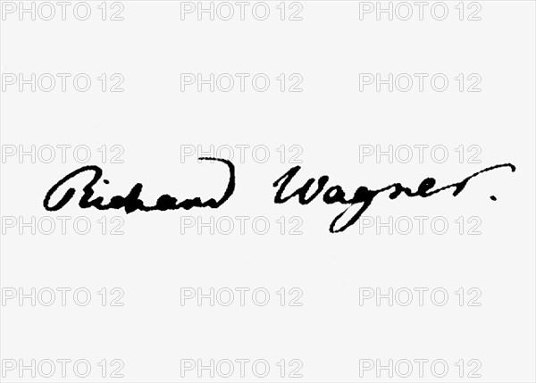 Signature of Richard Wagner