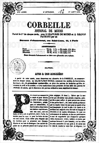 La Corbeille. Journal de mode.