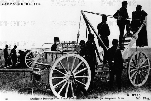 Poste d'observation de l'artillerie française