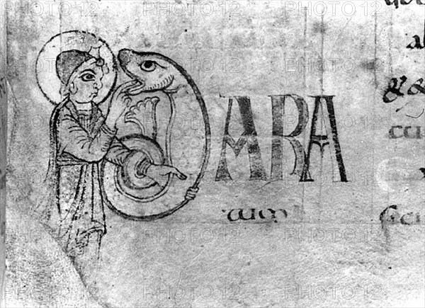 Character from a psalter