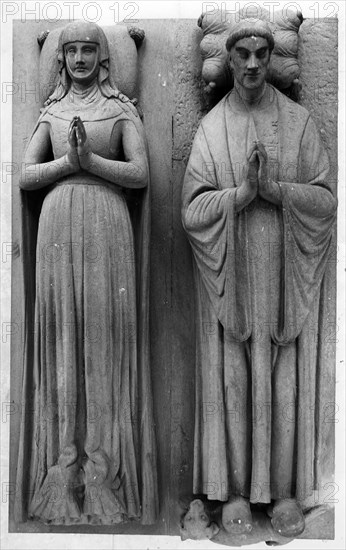 Le tombeau d'Héloïse et Abélard, au Père Lachaise