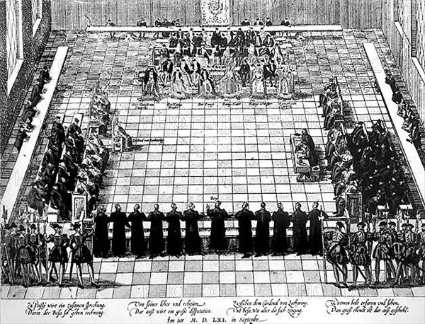 Assembly convened in 1561 by Catherine de Médicis and Michel de l'Hospital, to try to reconcile Catholics and Protestants