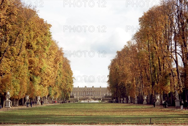 Versailles.  The Green Carpet while moving towards the castle.