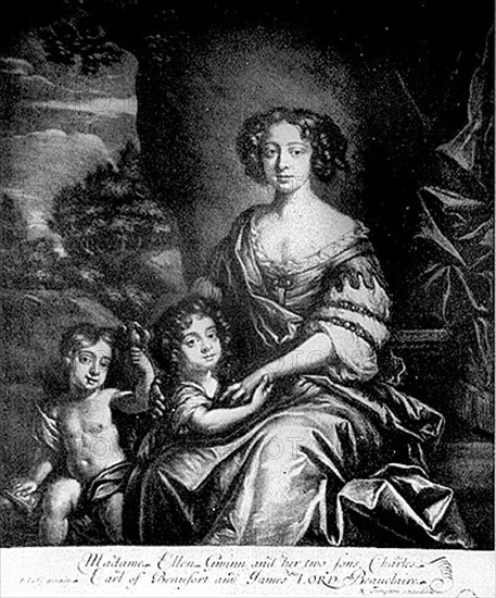 Nell Gwyn; one of the mistresses of King Charles II of England