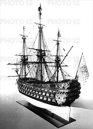 Le Louis XIV. Maquette de navire.