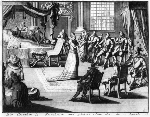 1601. Naissance de Louis XIII à Fontainebleau.