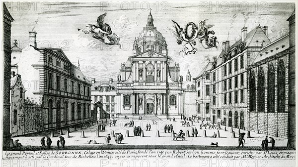The large gate of the church of Sorbonne.