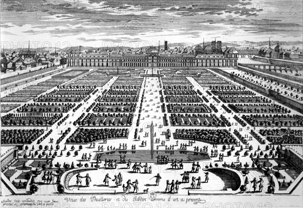 Tuileries et des jardins à Paris