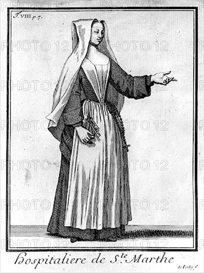 Religieuse hospitalière de Sainte Marthe.